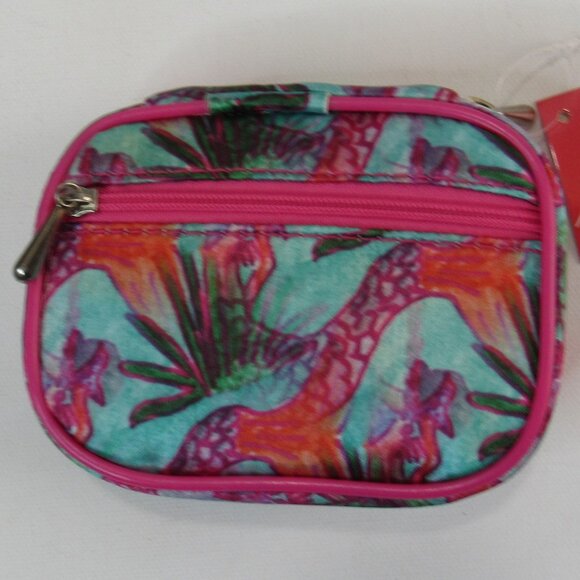 Fashion Smart Travel Mini Pill Case Organize 8 Slots Vitamin Clutch Pink/Blue - Picture 2 of 8